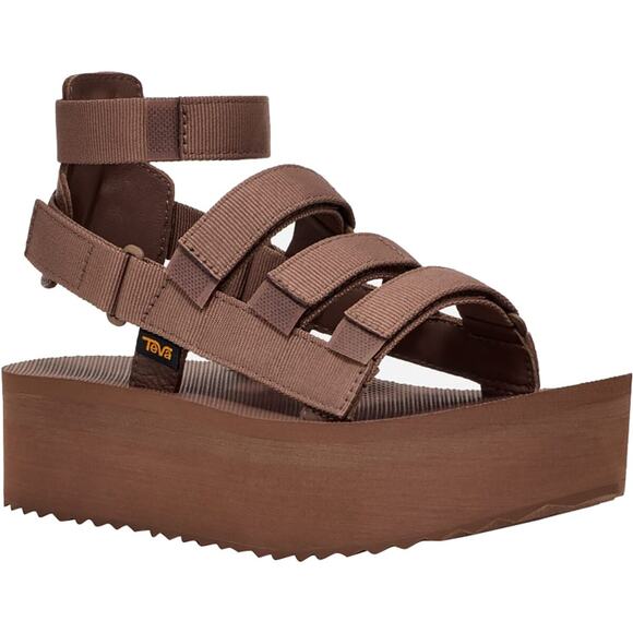 Teva Women Flatform Mevia Platform Gladiator Sandals Size US 10 Acorn Brown - Picture 1 of 6